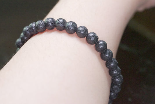 Black Lava Stone Bracelet