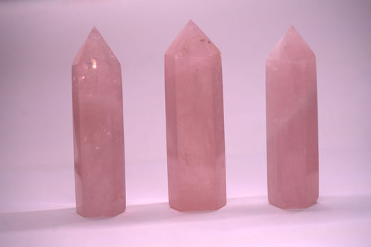 Small Rose Quartz Tower